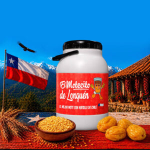 Bidón con jugo y huesillos